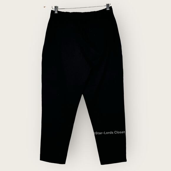 Everlane The Dream Pants | Medium | Black Knit Pintuck Tapered Leg Minimalist - Picture 12 of 13